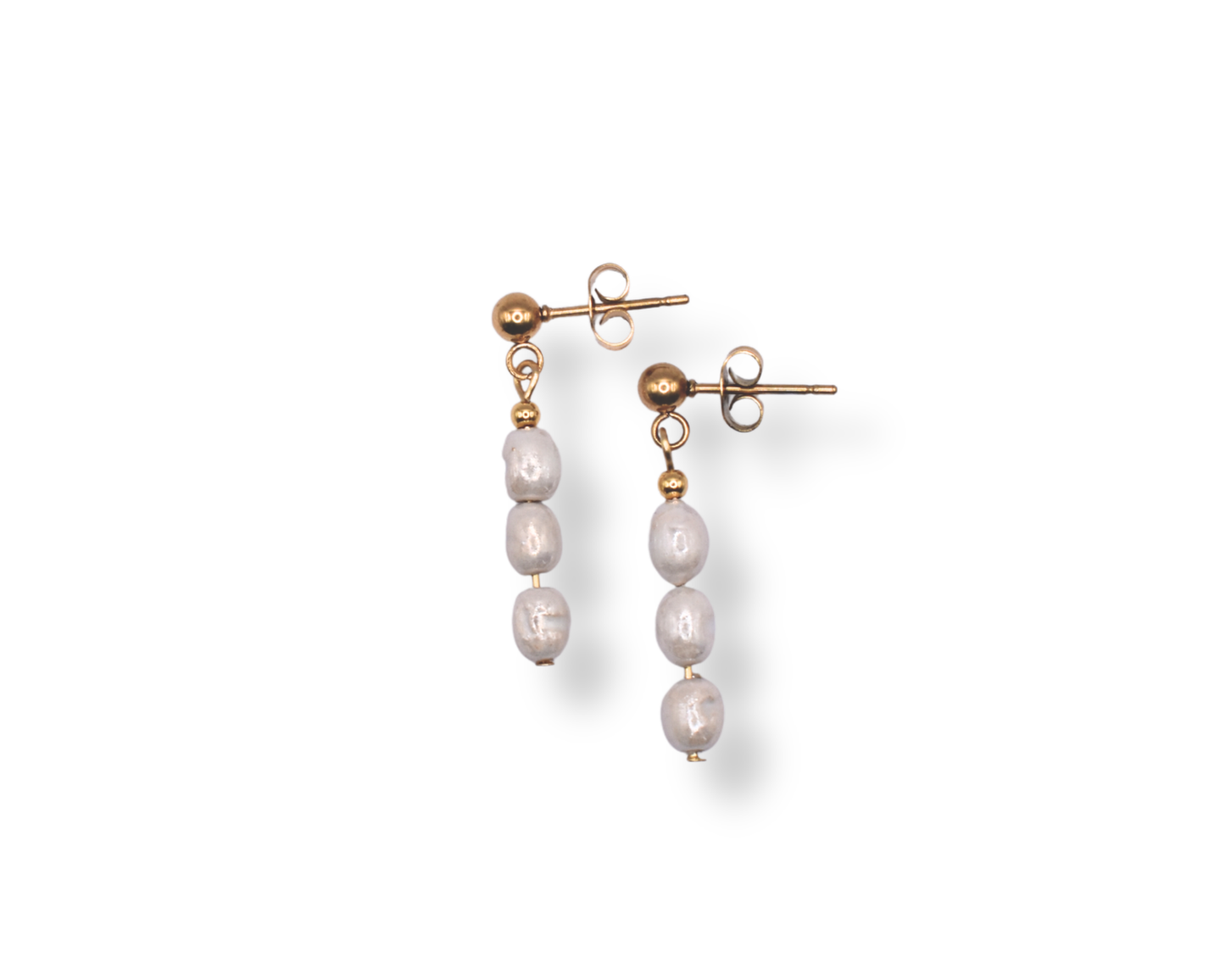 Ohrstecker Vara mit veganen Perlen – minimalistischer Perlenschmuck.