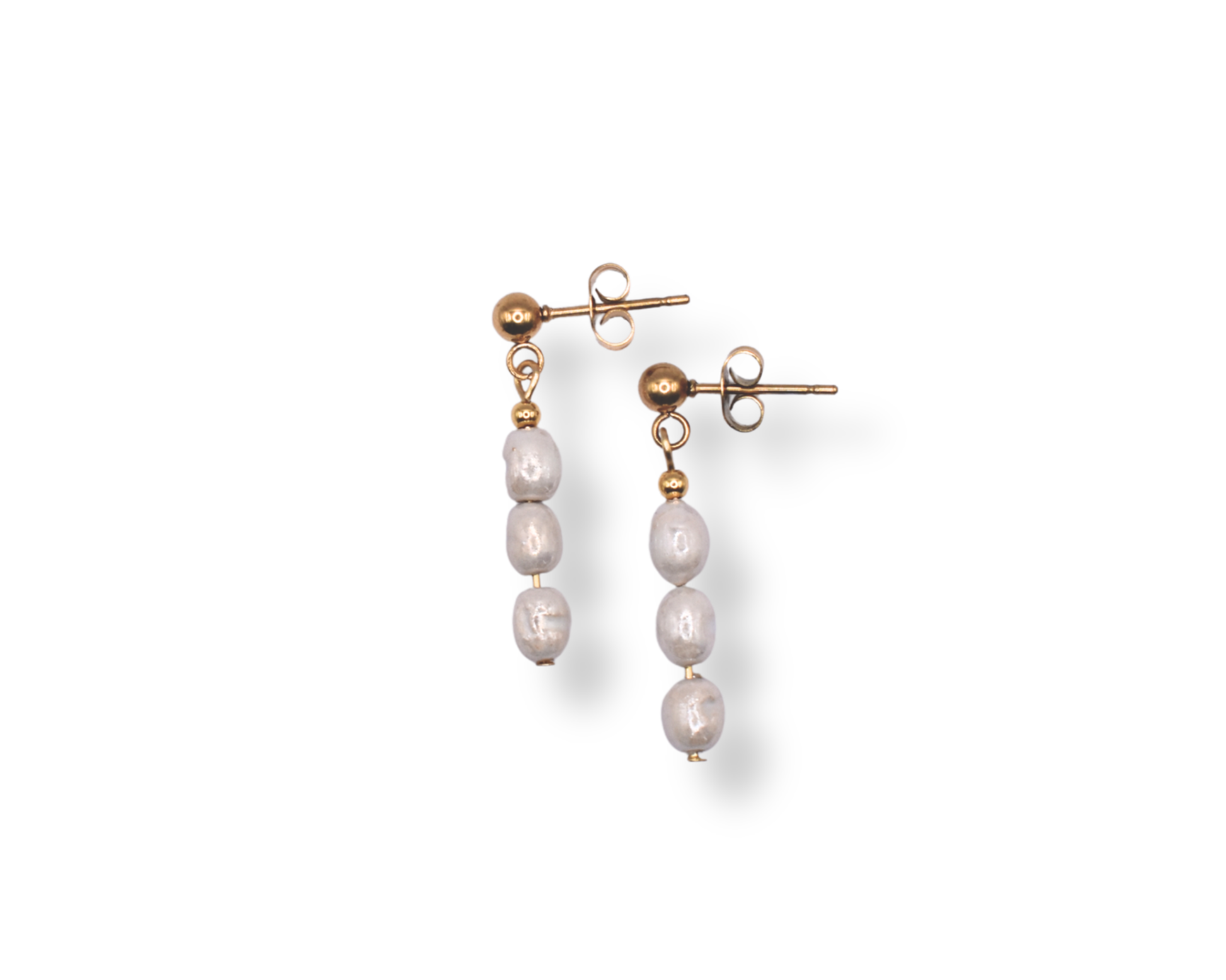 Ohrstecker Vara mit veganen Perlen – minimalistischer Perlenschmuck.