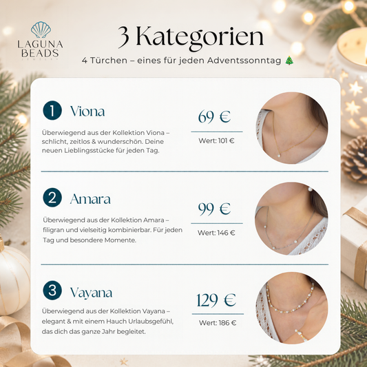 LagunaBeads Adventskalender – 4 Schmucküberraschungen